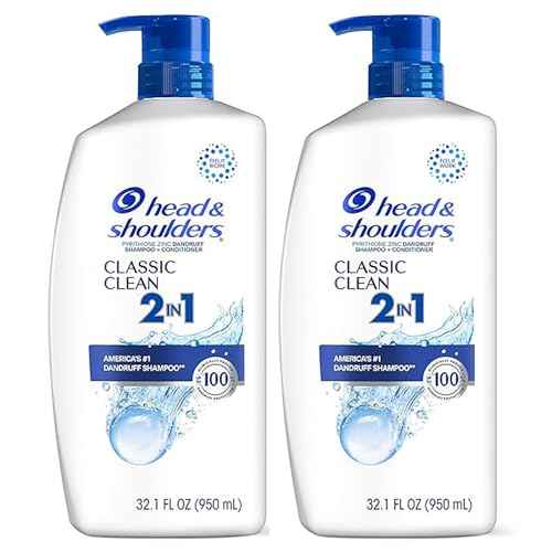 Head & Shoulders 2-in-1 Classic Clean Anti-Dandruff Shampoo & Conditioner Twin Pack, Paraben-Free, Color-Safe, Fresh Scent, 32.1 Fl Oz (Set of 2)