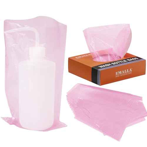 Tattoo Wash Bottle Bags 250pcs - Usiriy Tattoo Bottle Covers Bags Pink Squeeze Bottle Bags Bottle Sleeves for Tattoo Bottles Pink Tattoo Supplies Accessories Tattoo Kits