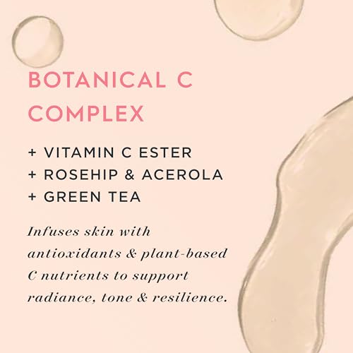 Botanical C Facial Serum ? Vitamin C Oil Serum for Dewy, Radiant Skin, Certified Organic & Cruelty Free 1 oz