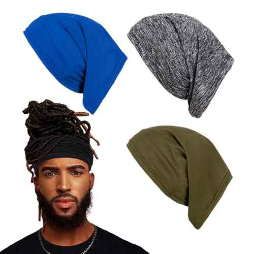 Leeven Sleep Shower Cap mens bonnet Long Hair Dread Loc Cap Long Braid Cap Elastic Dreadlock Tube for Men Woman