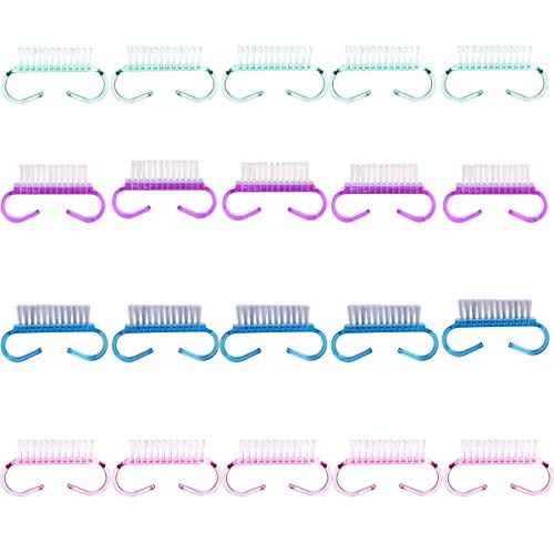 20PCS Handle Grip Nail Brush, Christmas Thanksgiving Gifts for Women Girls