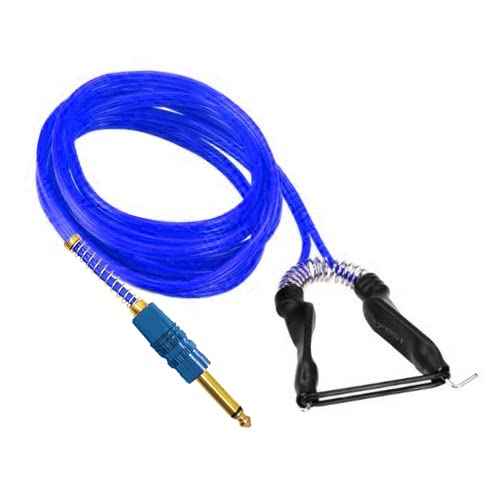 Silicone Tattoo Clip Cord Flexible 6' Long Blue Color