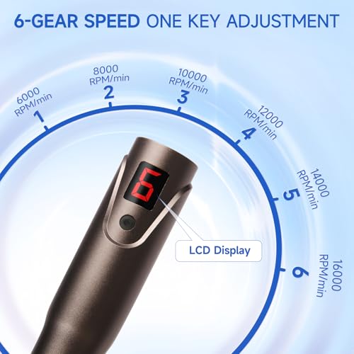 0.25mm Home Use Microneedle Derma Roller Pen, Derma Pen for Women Men - Microneedling Skin Care Beauty Kit Tool for Face Hair Beard