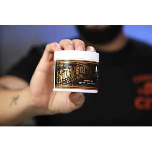 Suavecito Pomade For Men - Medium Hold Shine Water Based oz Pack Wax Like Flake All Day Hair Free Gel Hairstyles Easy To Wash Out