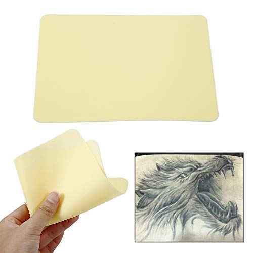 Tattoo Practice Skin - Autdor 10Pcs Blank Tattoo Practice Skin Double Sides 8x6x0.05" Tattoo Fake Skin Thin Soft Silicone Pads Microblading Eyebrow Practice Skin for Tattoo Skin Practice Kit