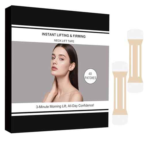 Neck Lift Tape-40 Neck Wrinkle Tape Instant Necktape Lift, Breathable Lift Strap Tightening Tapes for Necks Face Jaw Firming Neck Skin (m)