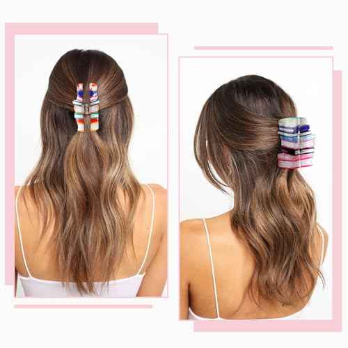 Book Hair Claw Clips for Women Girls, Funny Back to School Hair Clips Teachers Claw Clip Cute Hair Accessories for Teacher Students Appreciation Gifts