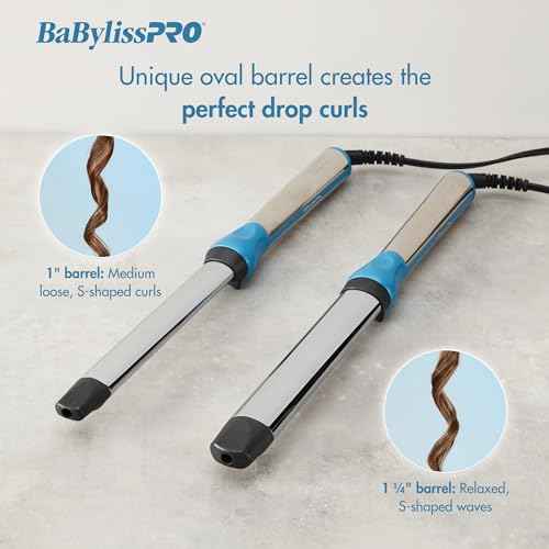BaBylissPRO Nano Titanium 1" Oval Barrel Curling Wand