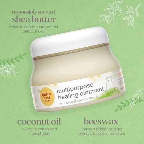 Burt's Bees Baby 100% Natural Origin Multipurpose Healing Ointment, Face & Body Baby Ointment ? 7.5 Ounce Tub - Pack of 3