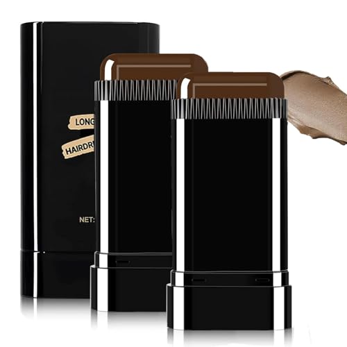 2Pack Safe and Convenient Comb Hair Dye, Portable Hair Dye Comb For Gray Hair Coverage, Waterproof and Sweat-Proof, 2 in 1 Instant Dye, for Women & Men (BROWNISH BLACK)