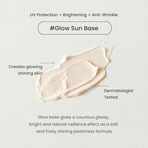 HEIMISH Artless Glow Base 1.35fl.oz/40ml, Multipurpose Makeup Base, Primer, Highlighter, Tone Up Sunscreen for face, Lightweight, Non-greasy, Hydrating, Natural Finish with SPF 50+ PA++++