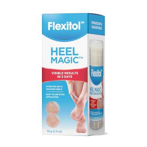 Flexitol Heel Magic For Dry Skin or Rough Heels with Shea Butter & Vitamin E, 2.5 Ounce