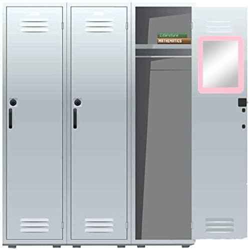Magnetic Locker Mirror,5" x 7" Small Mirrors for Locker with Magnetic Backing,Real Glass Mirrors for School Locker, Bathroom, Household Refrigerator, Locker Accessory, Office, Home (Pink)