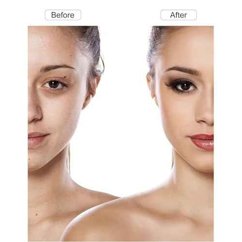 Electric Makeup Brush 10 Gears Rechargeable Multifunctional Blush Brush for Contouring, Highlight and Airbrush