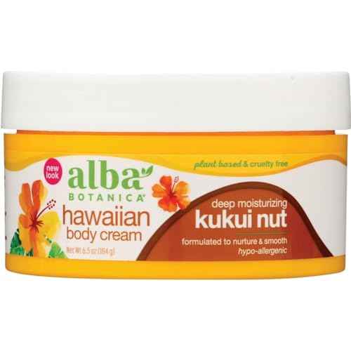 Alba Botanica Kukui Nut Body Cream 6.5 Ounce (180 grams) Cream