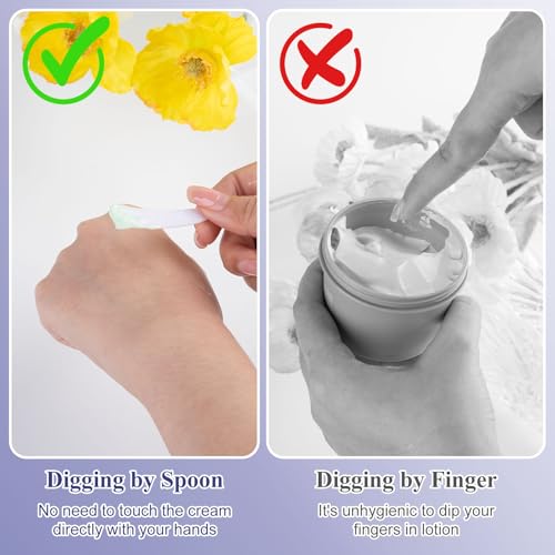 50PCS Cosmetic Spatulas, 2inch Small Makeup Spatula, Mini Plastic Skin Care Scoop, Face Mask Applicator, Facial Supplies for Estheticians Mixing and Sampling Women Girls