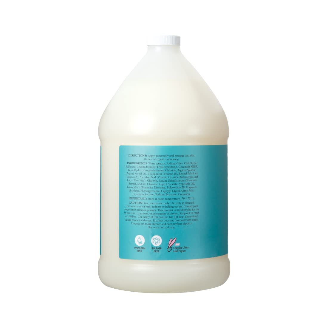 Ginger Lily Farms 100% Pure Morocco Argan Oil Body Wash + Shampoo + Conditioner Bundle, 1 Gallon Each