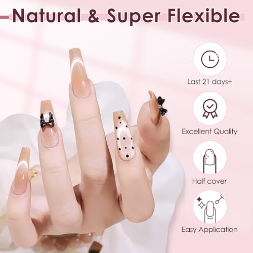 500PCS Clear Coffin Nails Tips - Short Nails Tips for Acrylic Nails Professional, Half Cover Fake Nails,10 Size Ballerina Nail Tips False Nails French Nail Tips