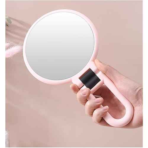 1X 5X Handheld Mirror with Handle for Travel£¬ Magnifying Mirror, Magnification, Rotation Adjustable Handle, Double Sided Folding, Mirror for Women for Eyes Makeup Travel Table Desk Shaving