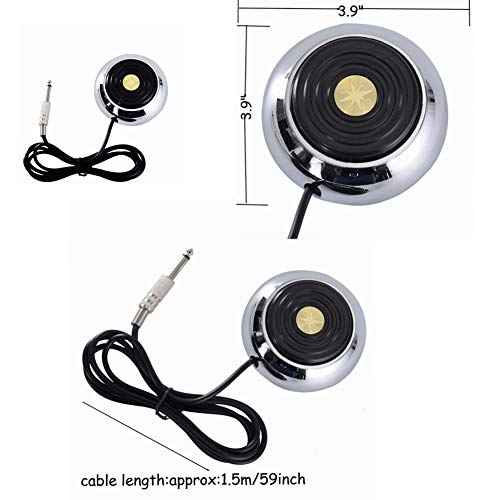 Foot Pedal and Clip Cord,New Star Tattoo 360 GEM Pro Stainless Steel Foot Pedal Switch Control and Tatto Clip Cord for Tattoo Machine Power Supply Tattooing Supplies Kits