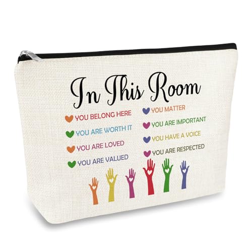 Inspirational Gifts for Family Positive Theme Makeup Bag for Women Encouragement Motivational Gift for Daughter Aunt Niece Sister Mom Cousin Grandma Christmas Birthday Gifts Travel Cosmetic Bag Pouch