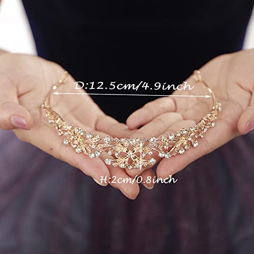 JWICOS Rhinestone Bridal Tiara for Wedding Birthday Crown Princess Tiaras and Crowns for Women and Girls