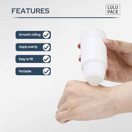 Roller Ball for Essential Oils: Deodorant Roll on Bottles - Refillable Applicator Containers - 3PCS 2.5oz