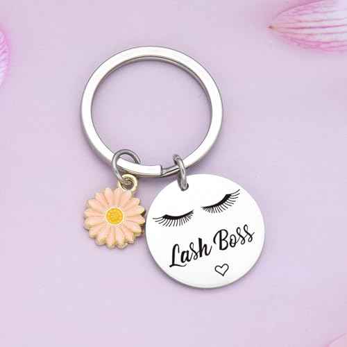Lashes Girl Gift Makeup Artist Keyring Esthetician Appreciation Gift Cosmetologist Jewelry