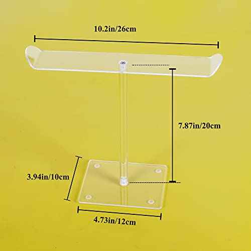 LOVNFC Headband Holder, Hair Accessories Organizer Acrylic Clear Hairband Hair Hoop Display Stand with for Girls Women