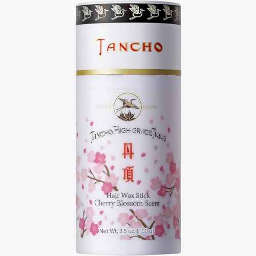 GATSBY Tancho Hair Styling Wax Stick Japanese Cherry Blossom Scent 3.5 ounce (100 grams) All Hair Types, Special Edition High-Grade Plant-based Pomade Tique Mandom Japan