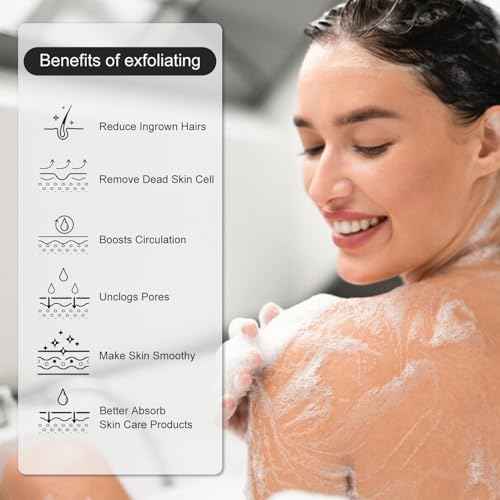 Korean Exfoliating Mitt, Exfoliating Gloves, Exfoliating Body Scrubber, Viscose Fiber Body Scrub Gloves, Dead Skin Remover for Smoother Skin, Self-Tan Prep and Removal, 3 Pack