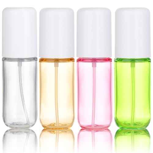 Travel Spray Bottles 1.35oz/40ml Fine Mist Empty Spray Bottles Mini Refillable Plastic Travel Bottle Set for Traveling and Outgoing