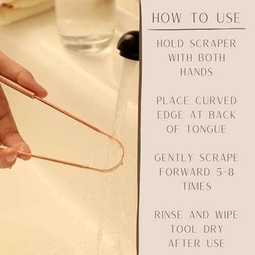 Copper Tongue Scraper for Adults ? 100% Pure Copper Tongue Cleaner for Fresh Breath & Oral Hygiene ? Ayurvedic Tongue Scraper with Travel Pouch ? Handcrafted in India by Nude Ritual