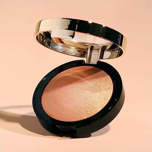 Milani Highlighter Makeup - Baked Contour Powder & Face Highligher, Made in Italy - Dolce Perla