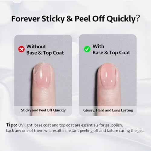 GAOY Clear Builder Gel for Nails, 16ml Nail Strengthener in a Bottle, Nail Extension Hard Gel, Soak Off Long Lasting UV Light Cure, Base Coat Top Coat Needed