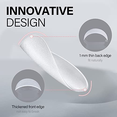 AILLSA Almond Nail Tips 450pcs Soft Full Cover Gel Nails Tips Matte Pre-shaped Press On False Extension Gelly Nail Tip for Acrylic Nails Professional, 15 Sizes Medium Nails Tip for Beginners