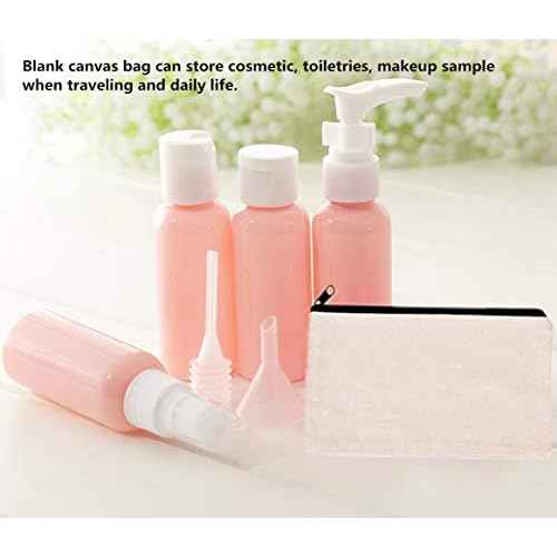10 PCS Canvas Makeup Bag Cosmetic Pouch Blank Zipper Bag-9.1 ¡¿ 5.9 inch