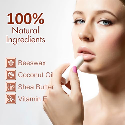 210 Pack Lip Balm Unlabeled, Natural Lip Balm Bulk Blank Tube, Personalized Lip Balms for Party Favors Adults and Bridal Shower Favors or Baby Shower Gifts-7 Flavors