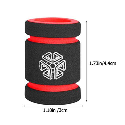 COHEALI 10pcs Tattoo Grip Foam Tube Grips Pen Covers Machine Sleeve Accessories for Tattooing Red