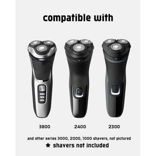 12 Pack SH30 Replacement Heads Compatible with Philips Norelco Shaver 2400 Replacement Blades Compatible with Norelco Replacement Heads for Electric Razor for Men 2400 3900 3800 2300, Gifts for Men