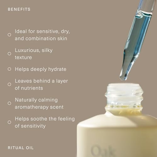 Oak Essentials Ritual Oil | Lightweight Blue Tansy Face Oil with Vitamin-Rich Botanicals for Restoring Balance and Radiance, 1 Fl Oz