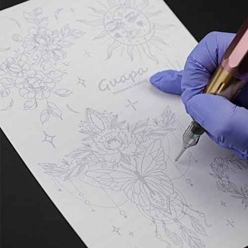 2pcs Silicone Pre Printed Tattoo Practice Skin with 9 Exquisite Tattoo Designs
