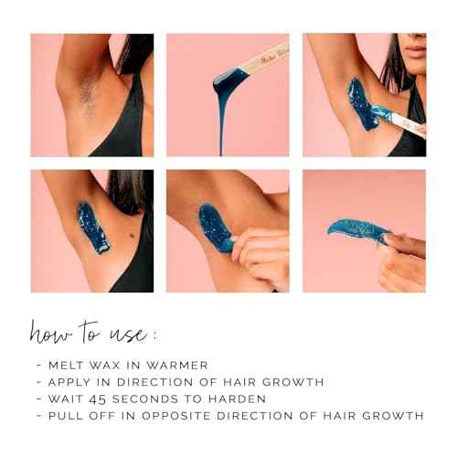 KoluaWax Hard Wax Beads for Hair Removal ? Coarse Hair Formula ? Face, Brazilian, Underarms, Back Chest, Bikini Waxing ? Sea Salt & Surf, 1lb Refill for Wax Warmers & 10 Large Applicator Sticks