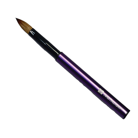 NAIL FACTORY - PRO SERIES 100% Kolinsky Acrylic Nail Professional Brush, Handmade, for Nail Acrylic Application, Size # 9, PURPLE Color