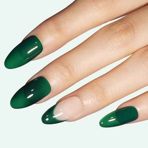 GELLEN Emerald Green Gel Nail Polish, Christmas 18ml Semi Sheer Dark Green Jelly Gel Polish, No Wipe Soak Off UV Gel for Nail Manicure DIY Art Salon Home, 0.61oz