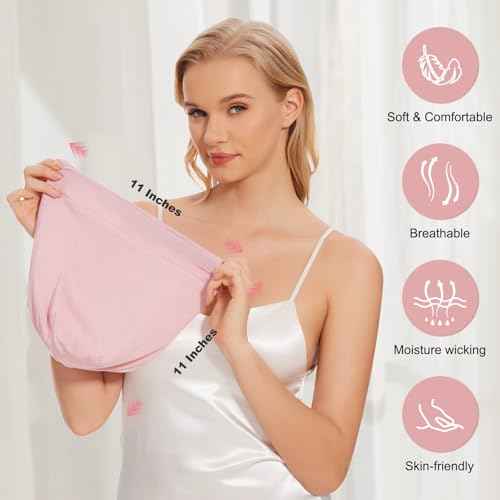 Silk Bonnet for Sleeping Women, Adjustable Silky Satin Lined Sleep Cap, Silk Hair Wrap Slouch Beanie Hat