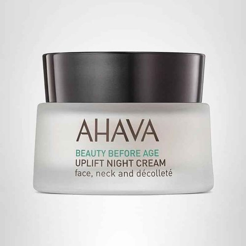 AHAVA Uplift Night Cream - Rich, Melting Night Cream to Lift, Firm & Tighten Skin, Anti-Aging Effect by Reducing Deep Wrinkles, Enriched with Exclusive Osmoter, Tripeptide 38 & Shea Butter, 1.7 Fl.Oz