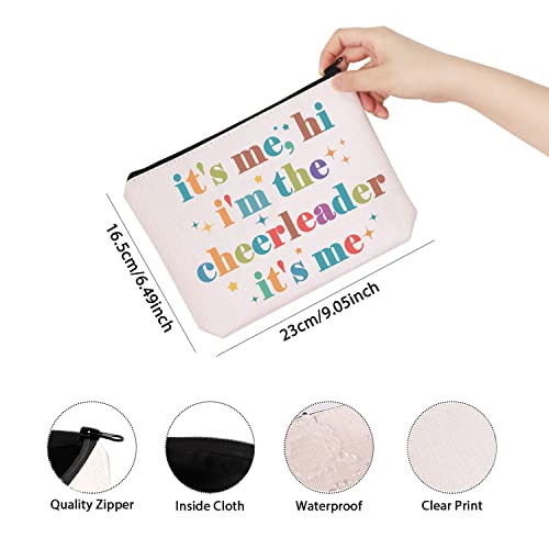 Cheerleader Zipper Makeup Bag It's Me, Hi I'm The Cheerleader It's Me Bag Cheerleading Teammate Gift (cheerleader)