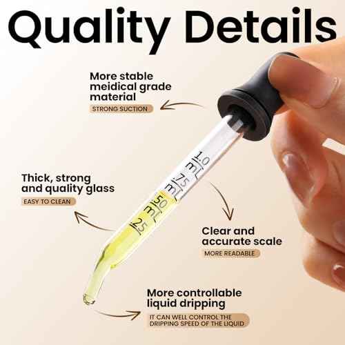 Teenitor 10pcs Eye Dropper 8pcs Glass Pipettes Dropper and 2pcs Cleaning Tool, Droppers for Oils Bent and Straight Tips, 1ml Dropper for Liquid Essential Oils, Ear, Eye, Craft, Measuring