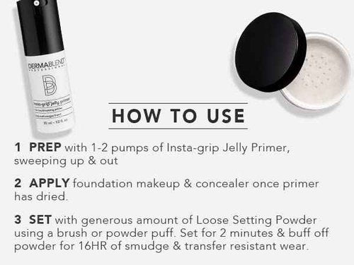 Dermablend Loose Setting Powder, Face Powder Makeup & Finishing Powder, Mattifying Finish and Shine Control